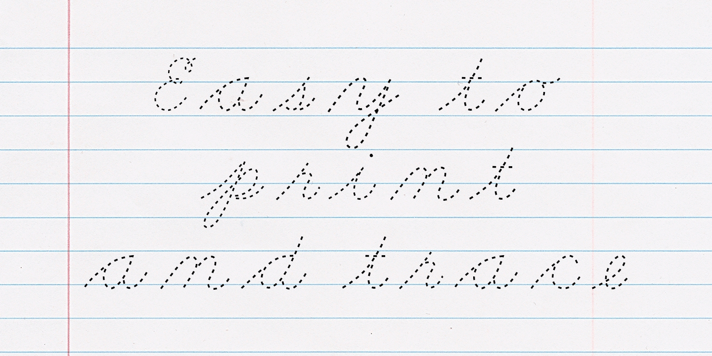 Dot to Dot Cursive Font | Fontspring