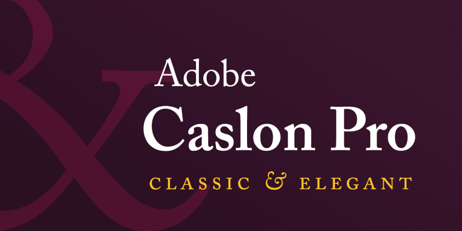 adobe caslon pro bold font free download