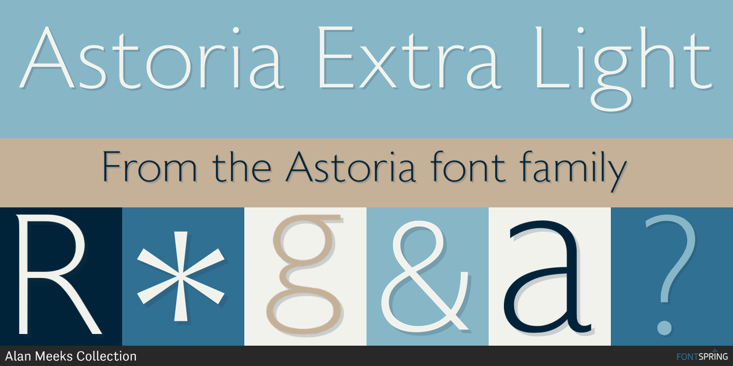 astoria bold font