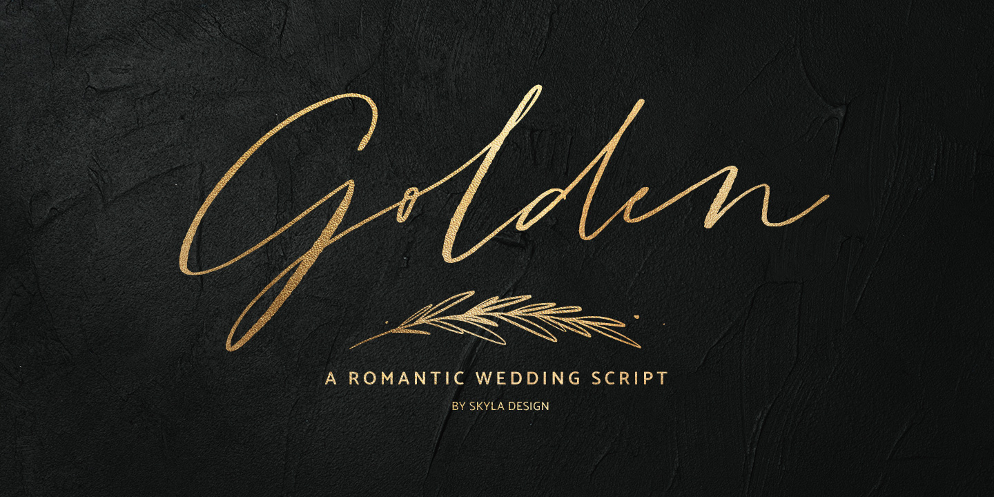 Golden Script Font Fontspring