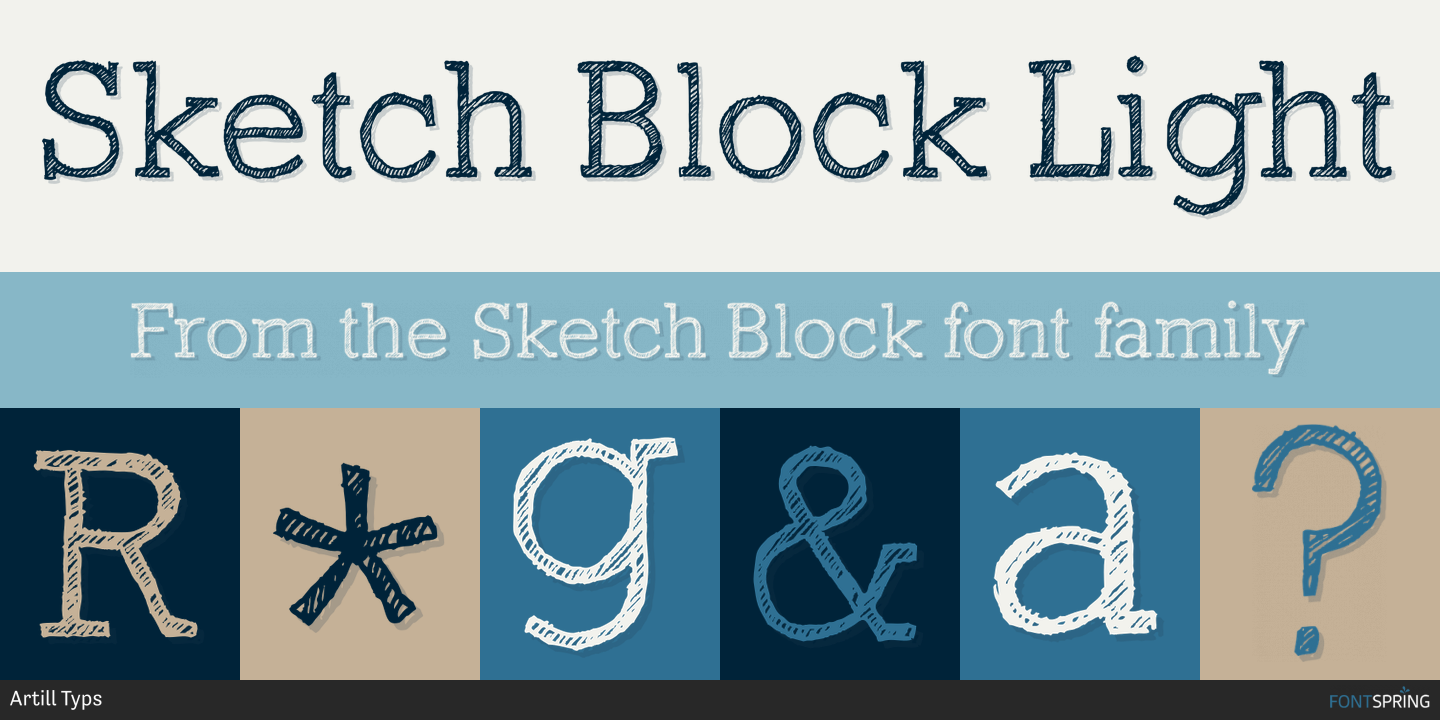 Fontspring Similar Fonts To Sketch Block