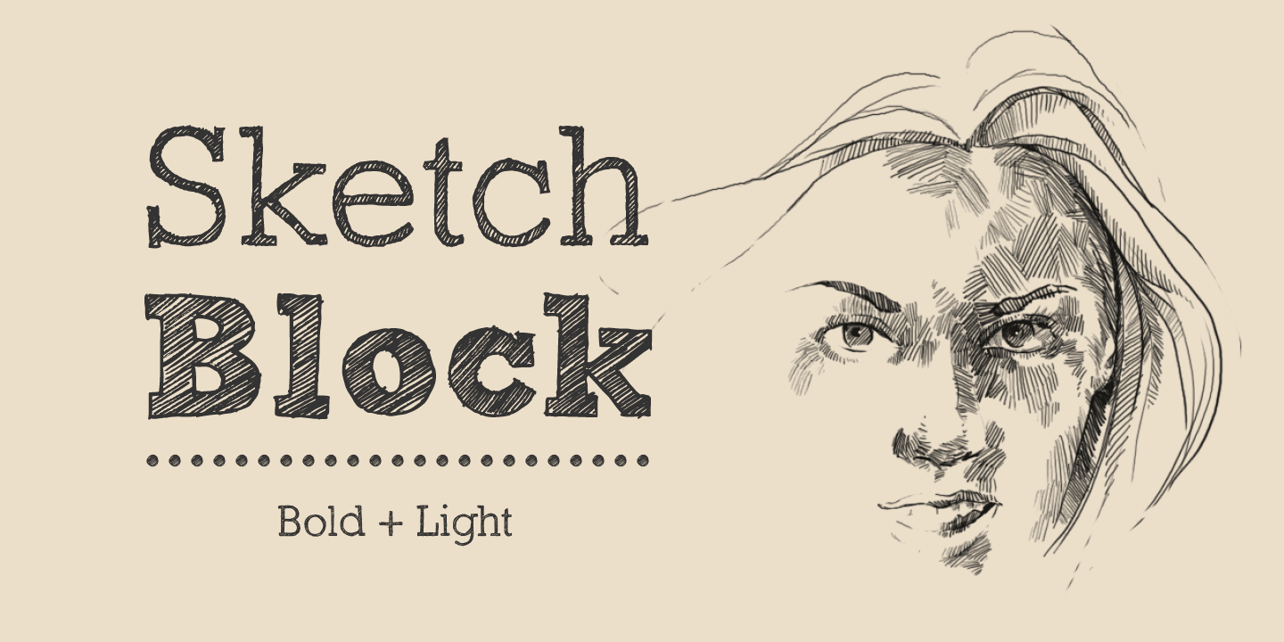 Sketch Block Font | Fontspring