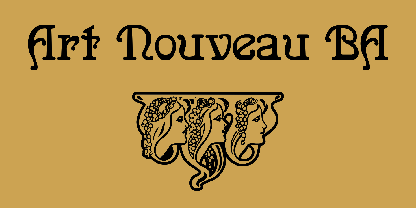 Fontspring Artnouveau Ba Font By Bannigan Artworks