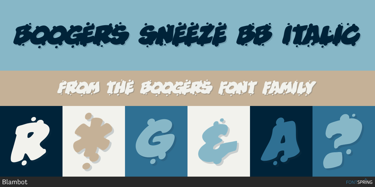 Boogers Font Fontspring