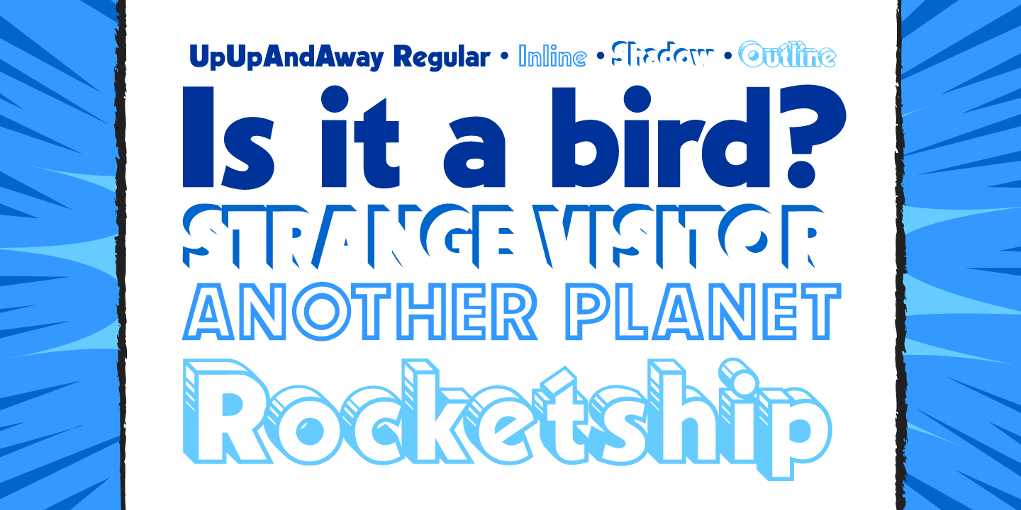 Up Up And Away Font