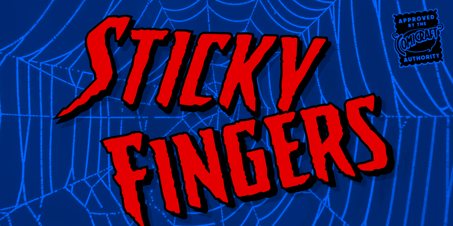 Sticky Fingers Font Fontspring 