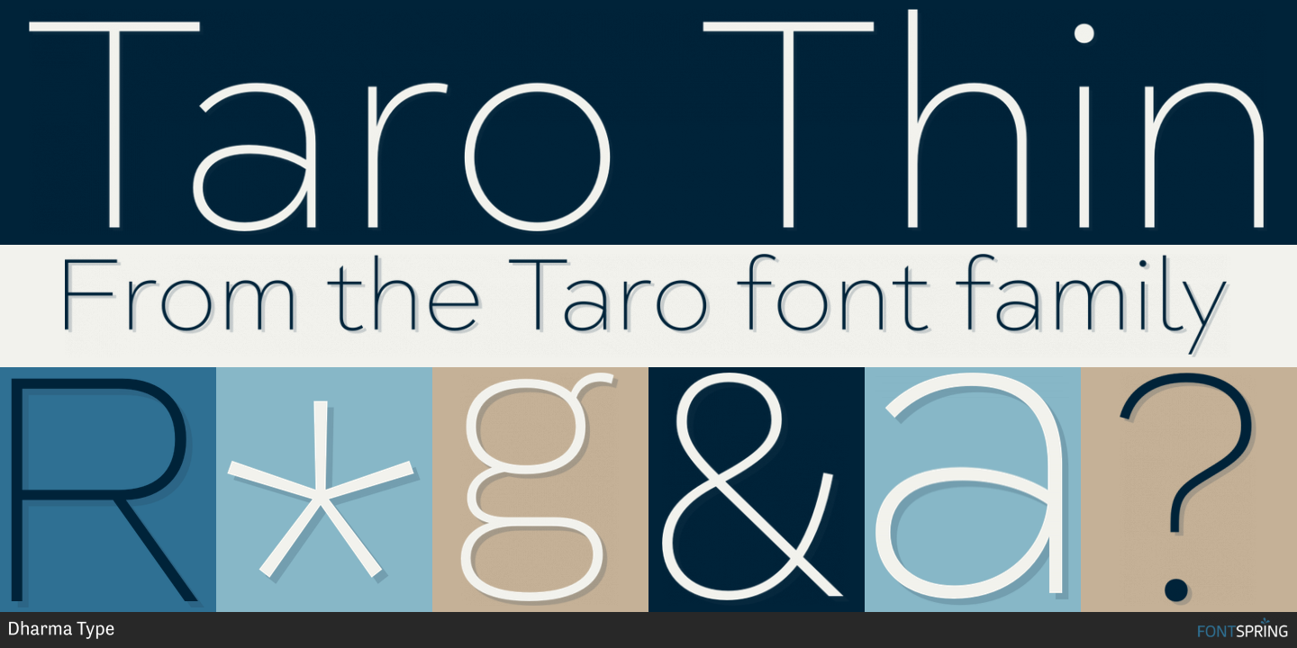taro heavy font free