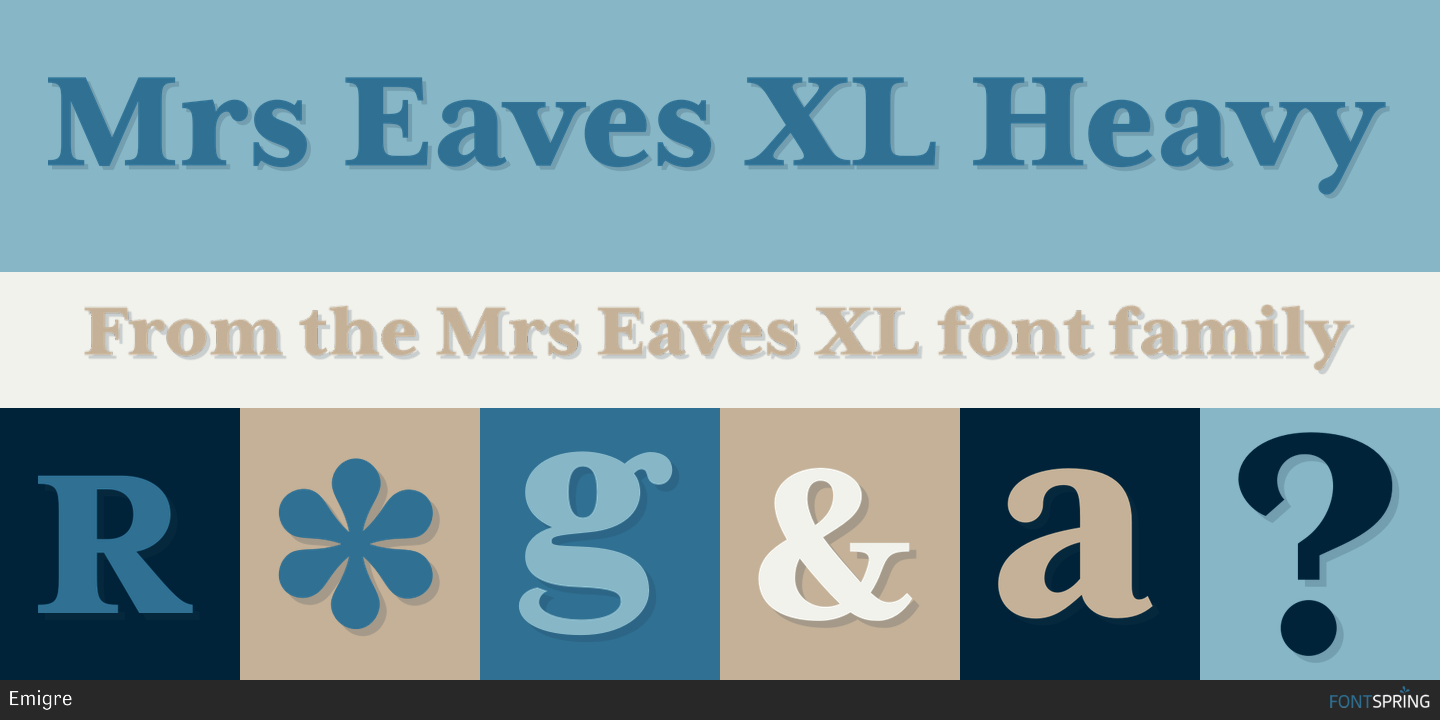 mrs eaves xl serif nar reg free font