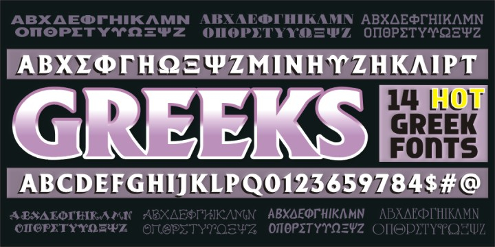 Greek Font Set 1 Font Fontspring 