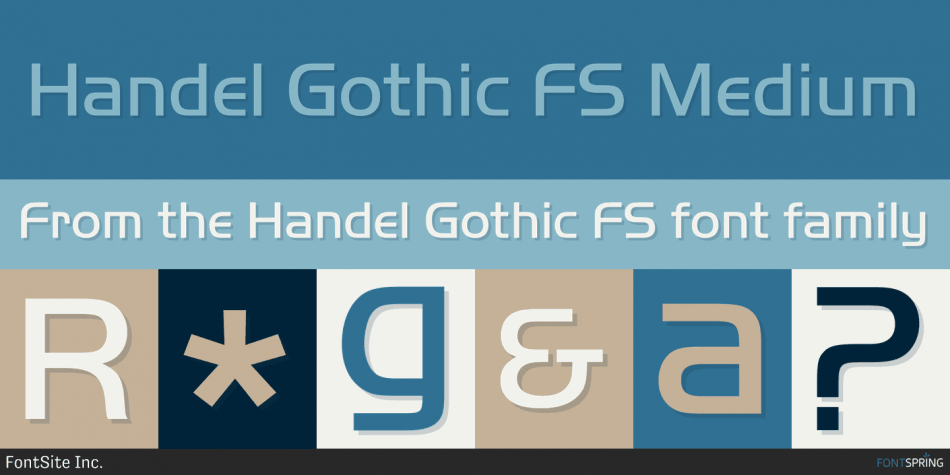 handel gothic flipfont