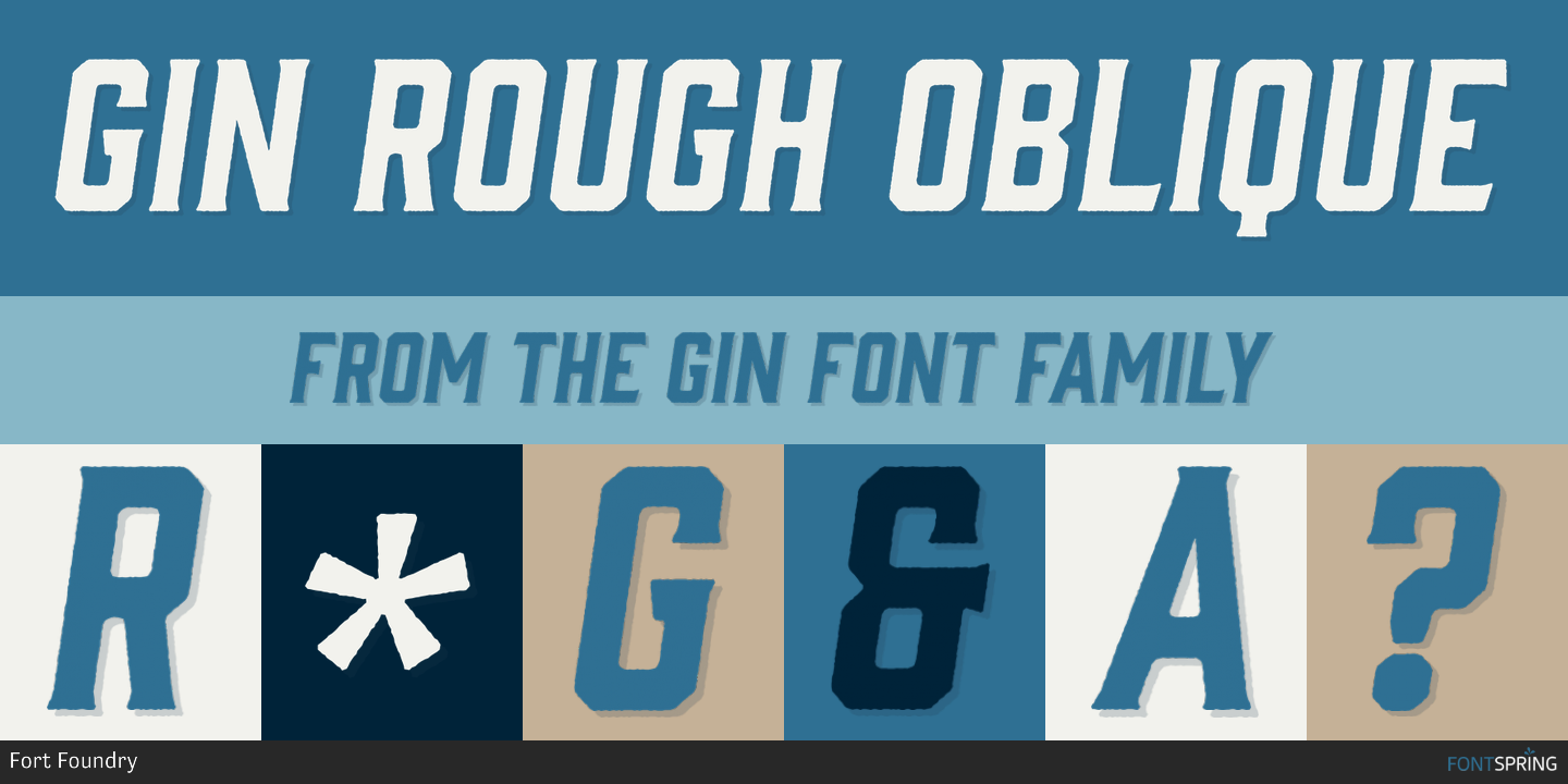 Gin Rough Font Fontspring