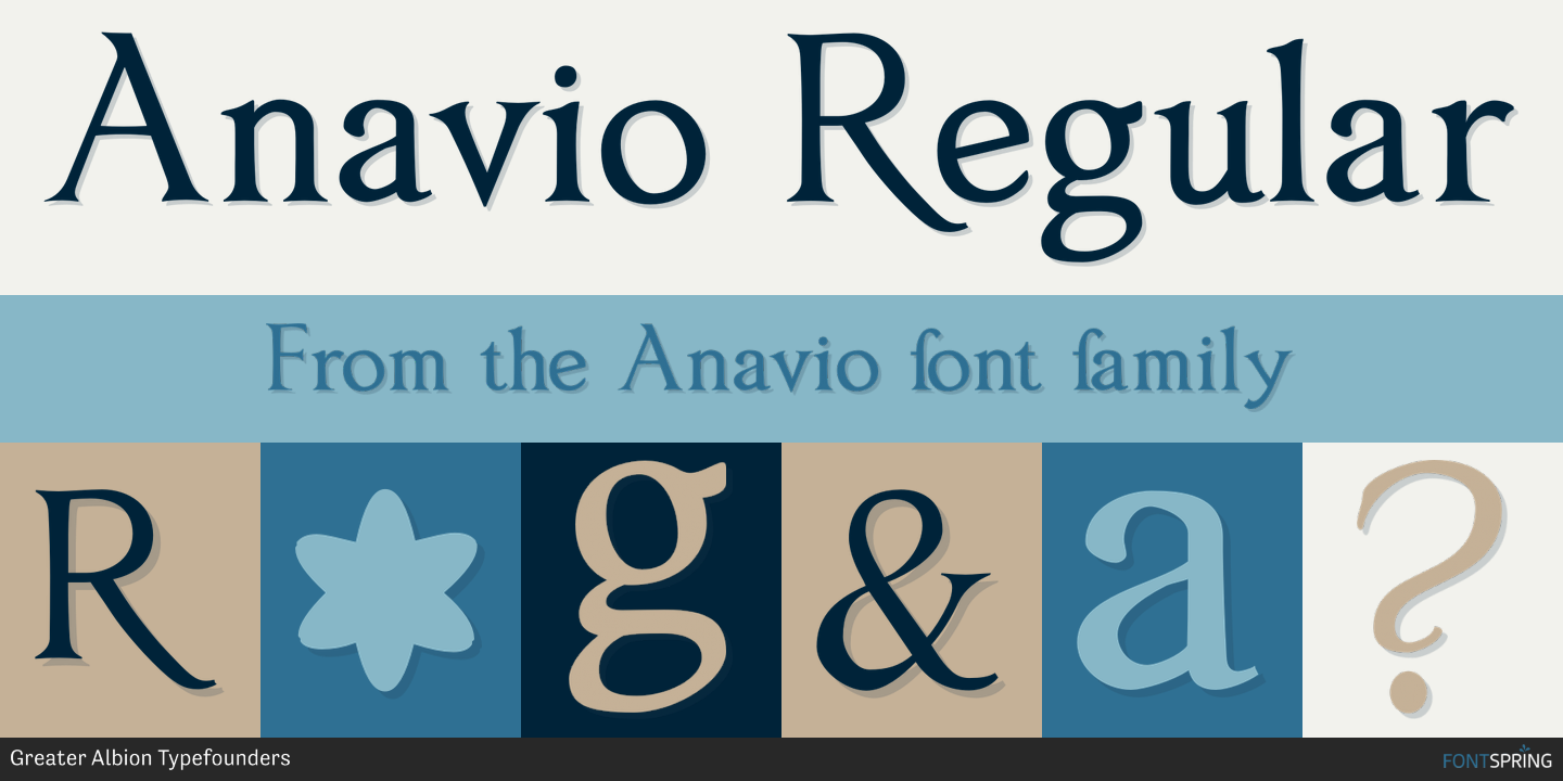 anavio small capitals font