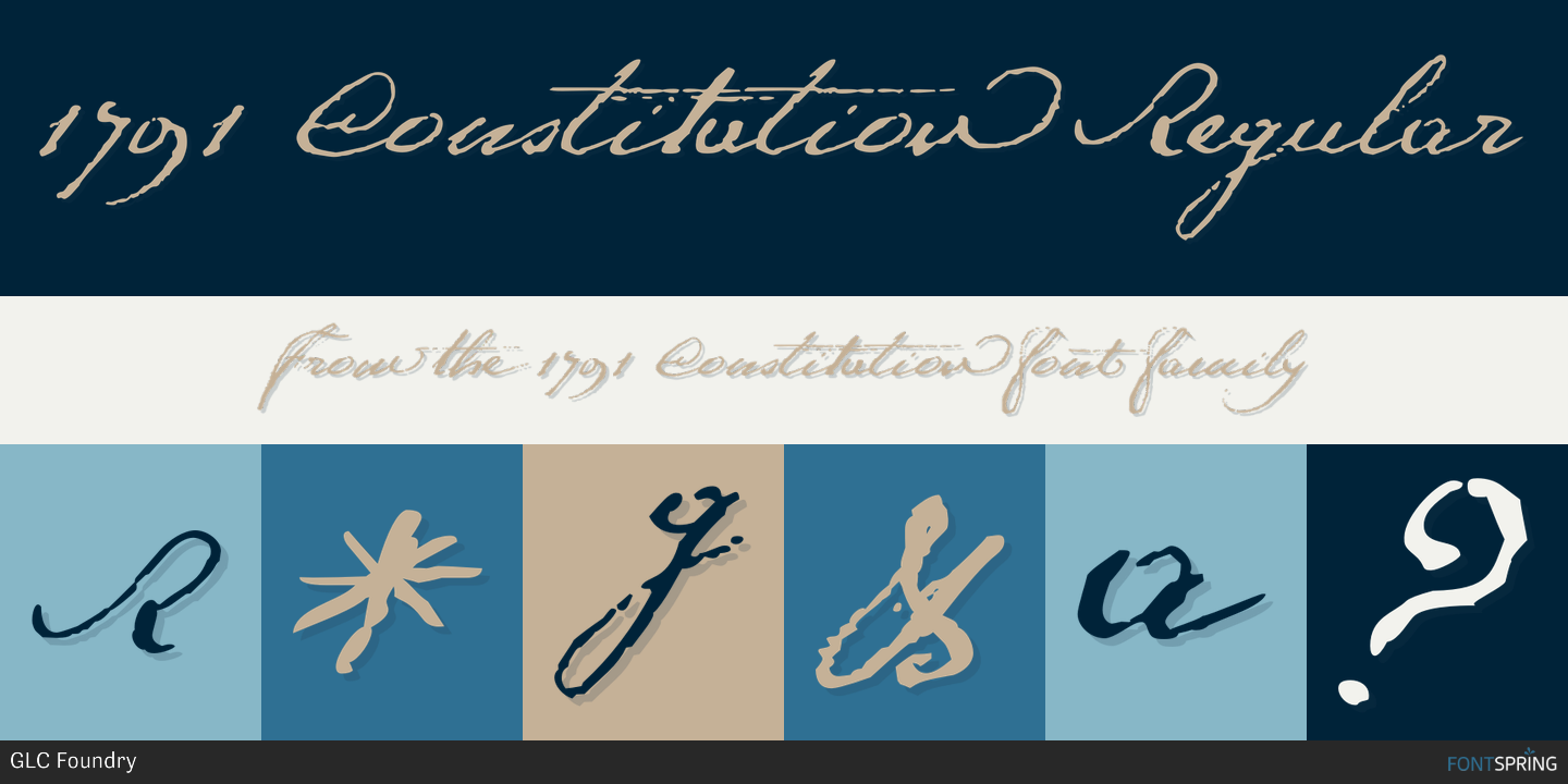 Fontspring » Similar Fonts To 1791 Constitution