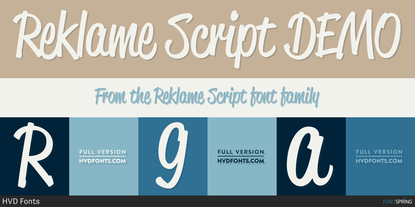 Reklame Script Bold Font Free