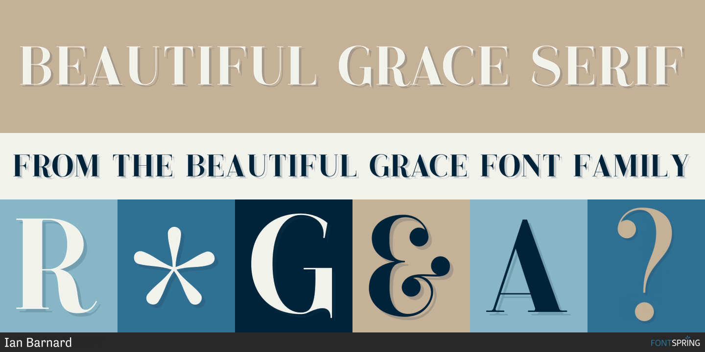 Similar Fonts To Beautiful Grace | Fontspring