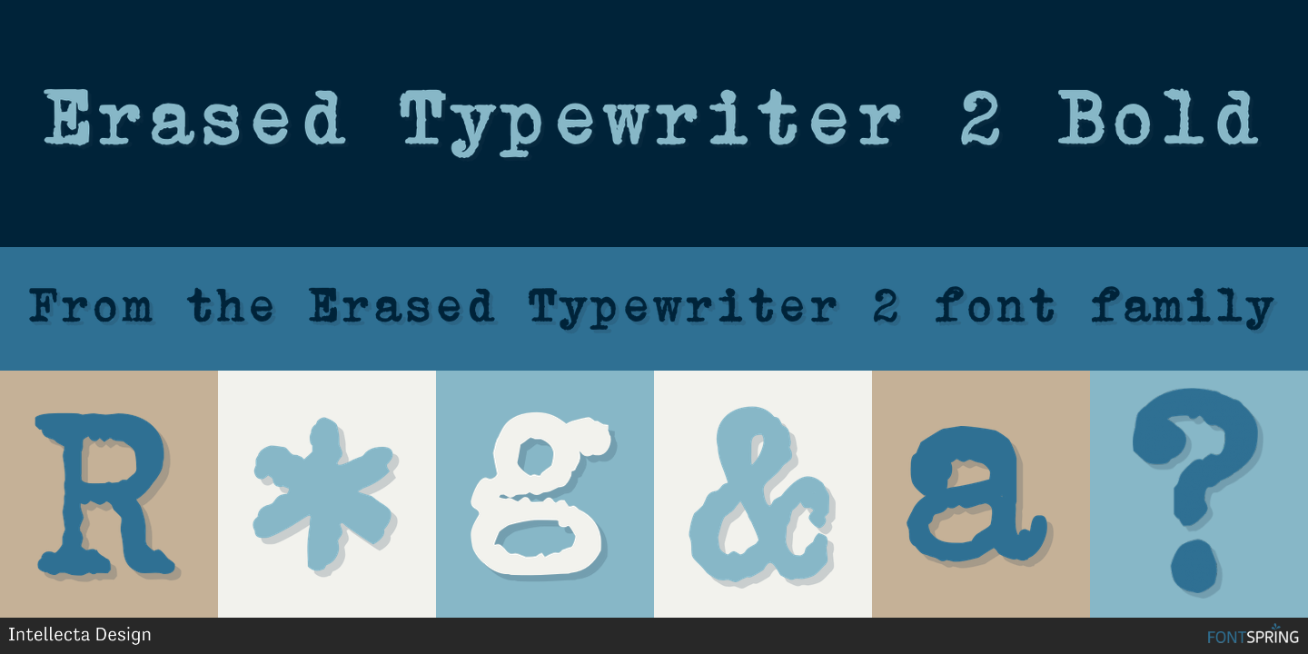 Erased Typewriter 2 Font | Fontspring