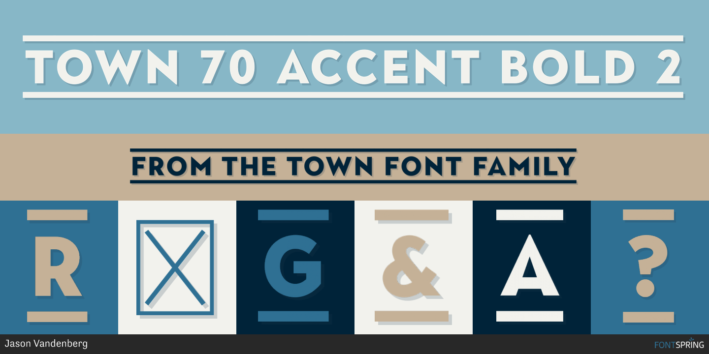 town 70 accent font