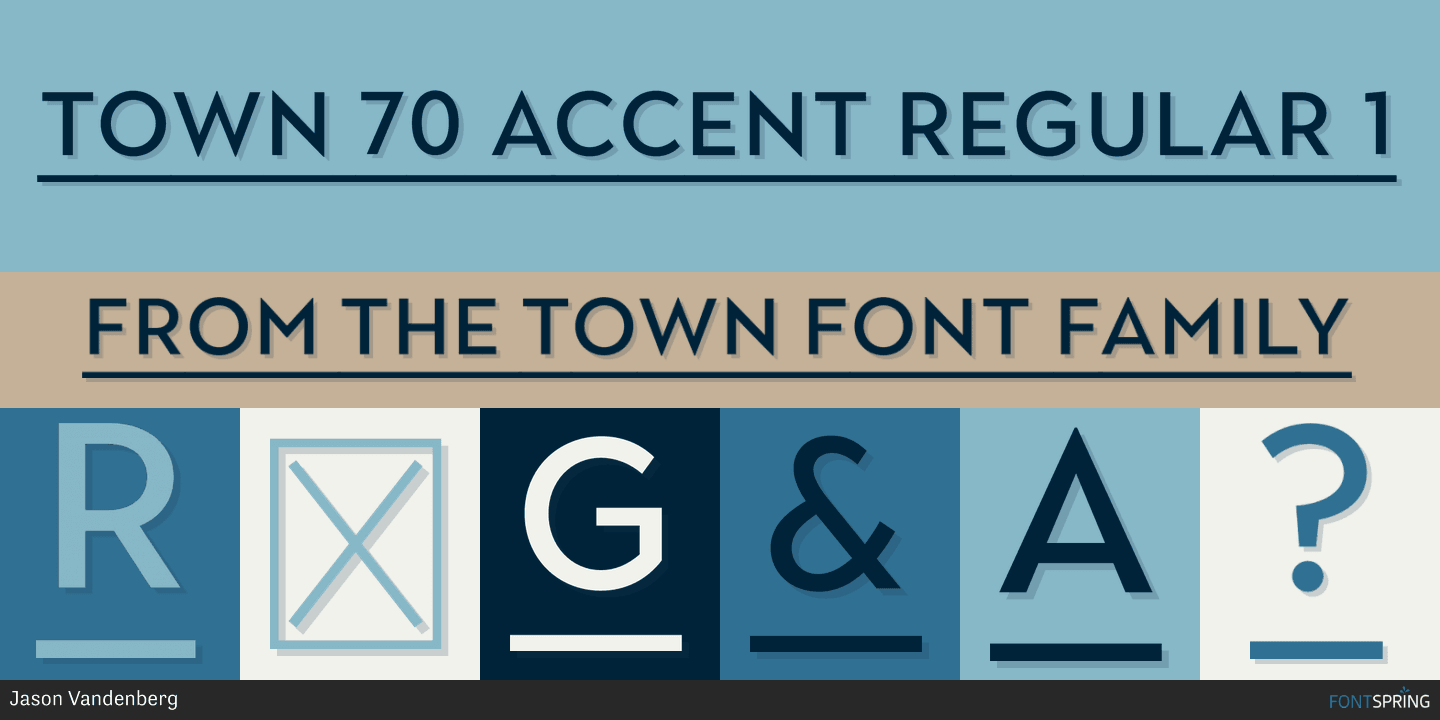 Town 70 font free