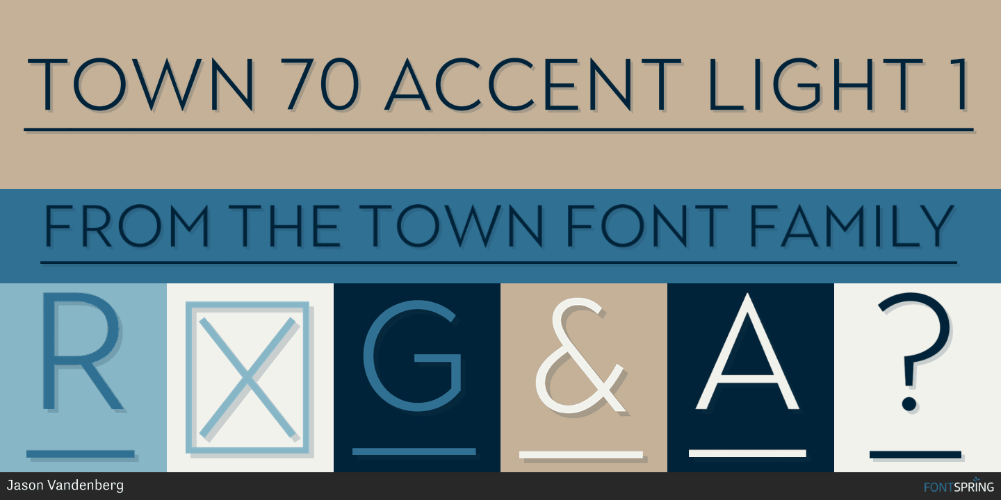 town 70 accent font free