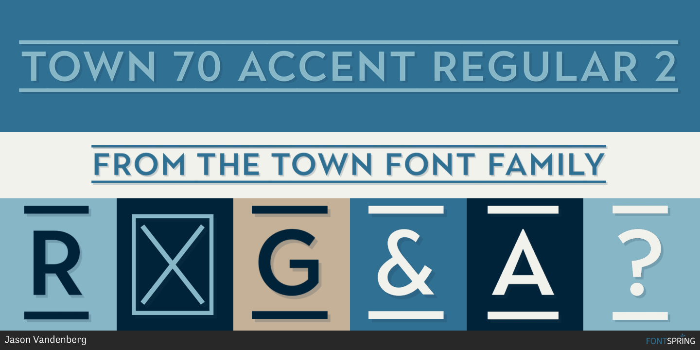 Town 70 Accent Font Family Free Download