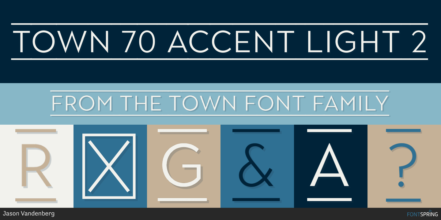 Town 70 Accent Black 1 Font Free Download