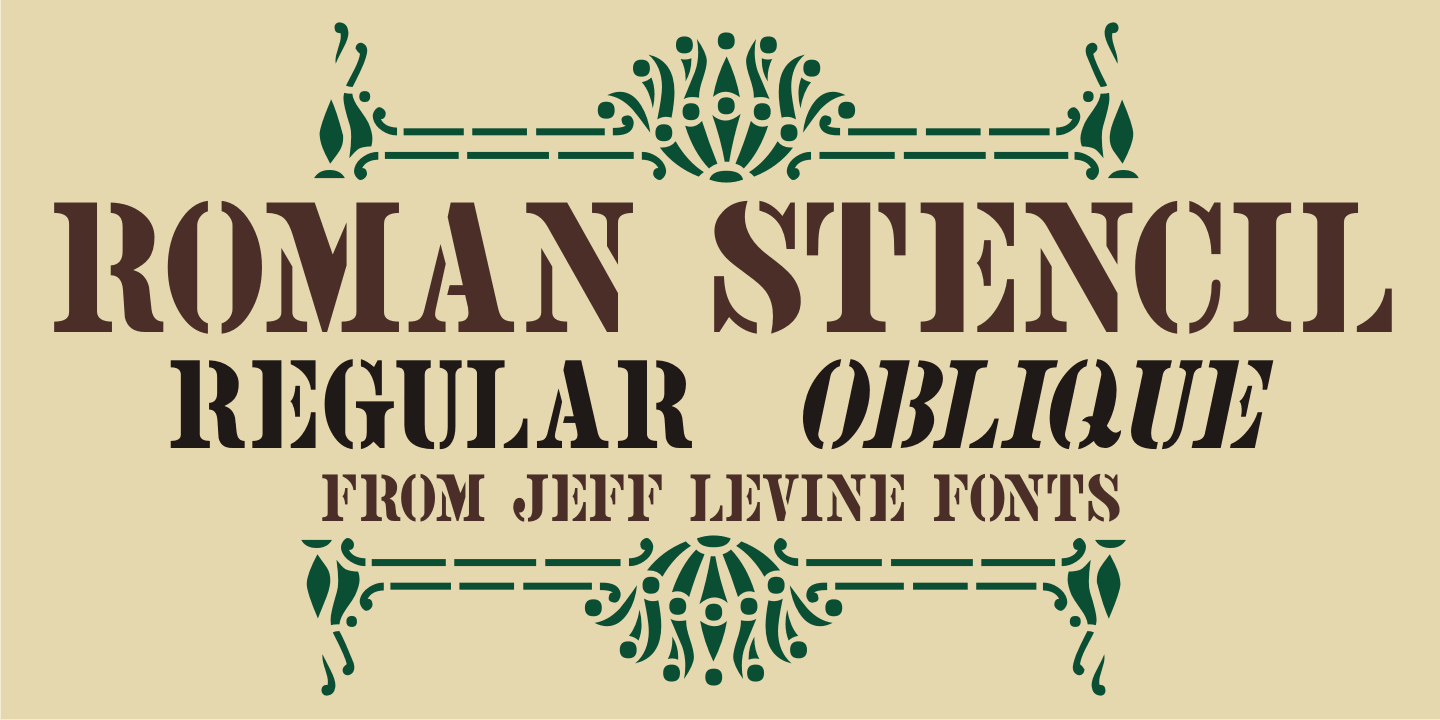 Download Roman Stencil Jnl Font Fontspring 3D SVG Files Ideas | SVG, Paper Crafts, SVG File