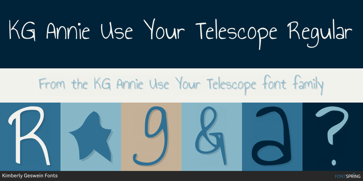 Annie Use Your Telescope Font