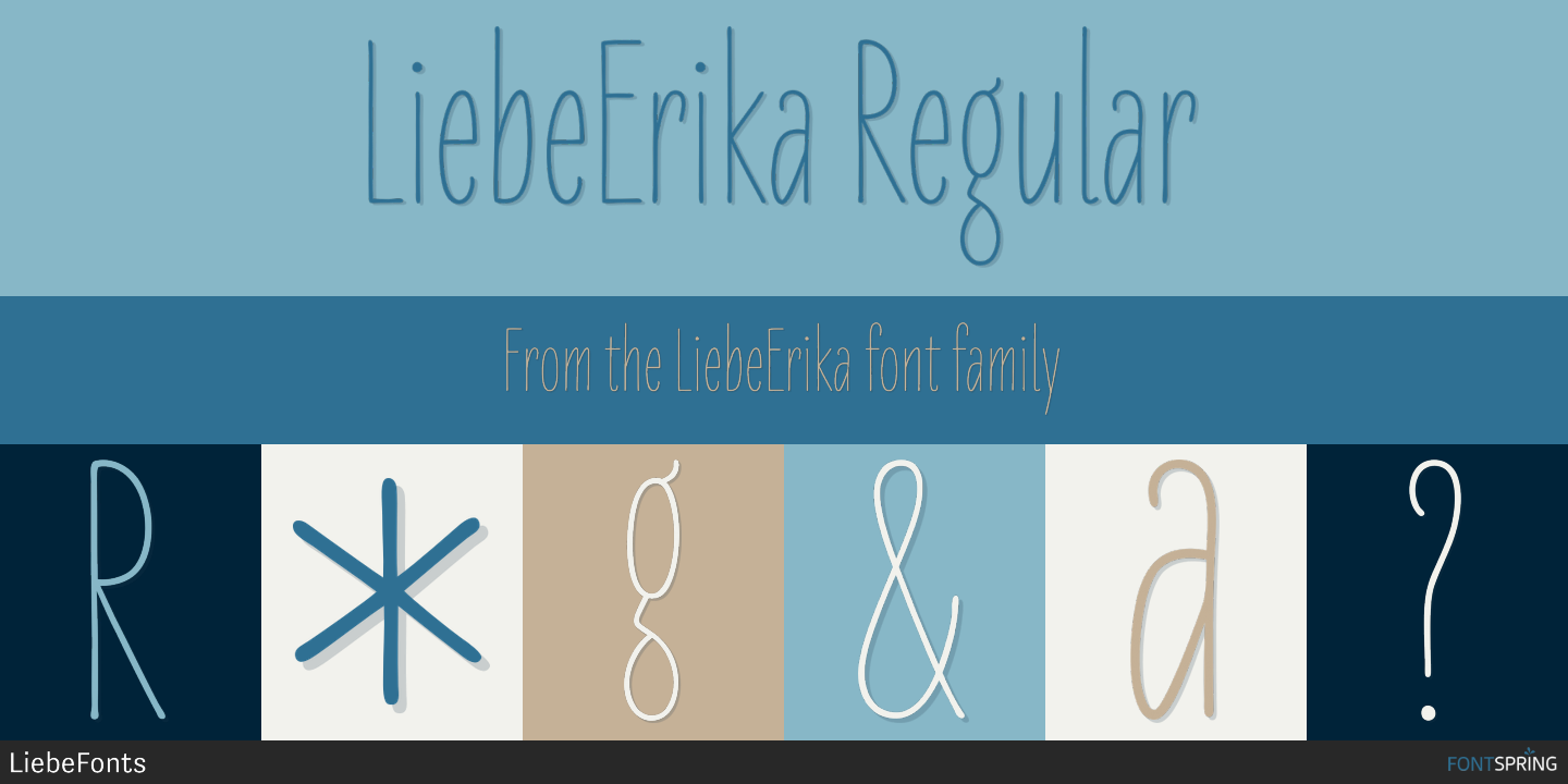 Liebe erika font download free