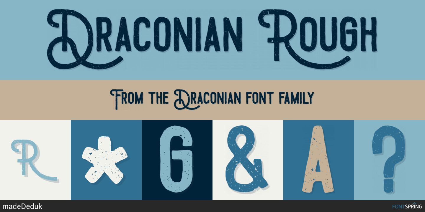 draconian font