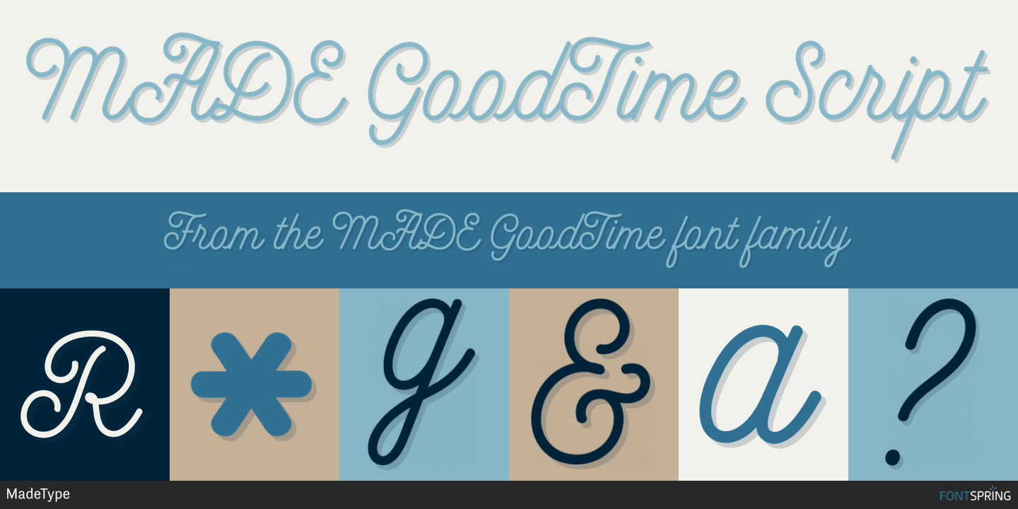 made good time grotesk font free