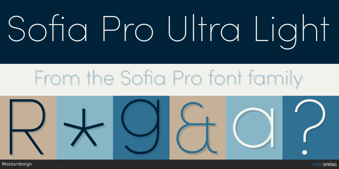 Sofia Pro Font Type