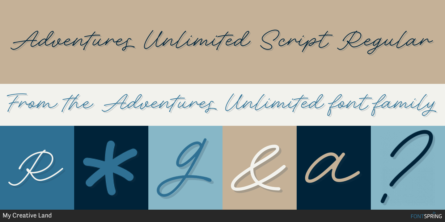 best script font for logo adventures