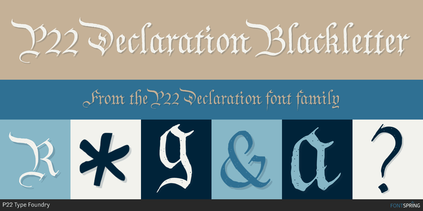 P22 Declaration Font Rar