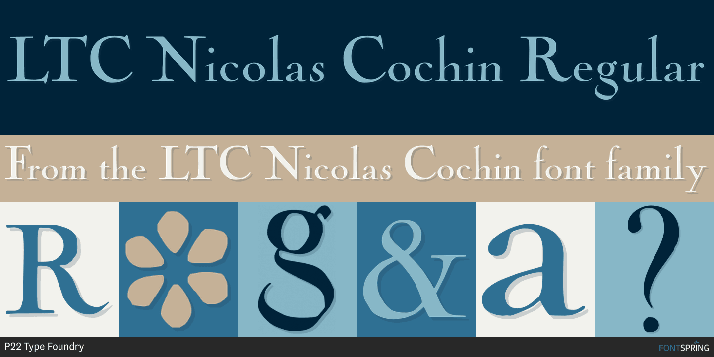 Nicolas Cochin Regular Font