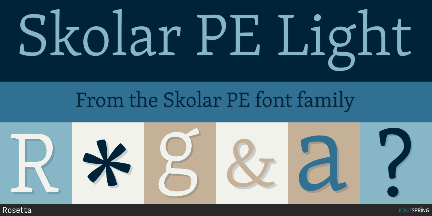 Skolar bold font free