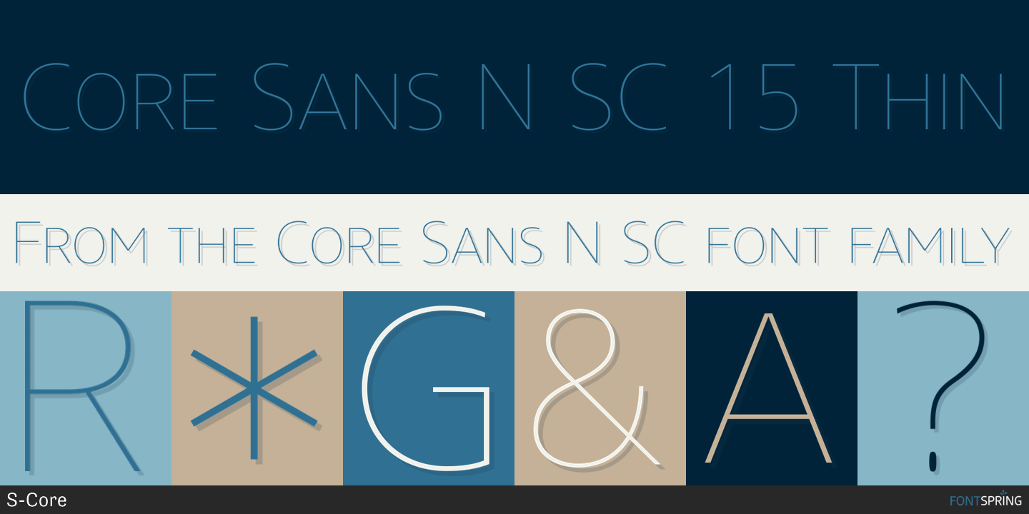 core sans n font