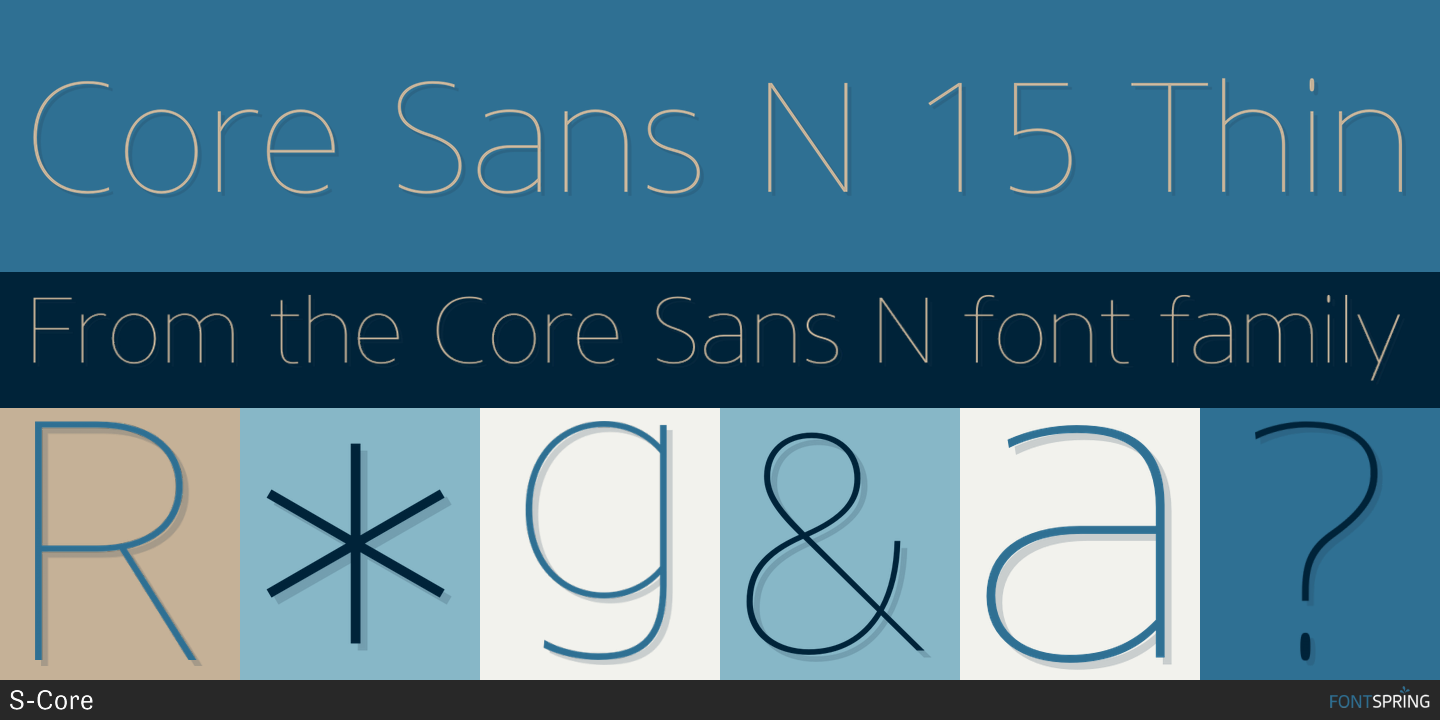 core sans n font