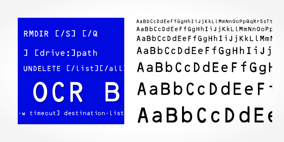 OCR B Font | Fontspring