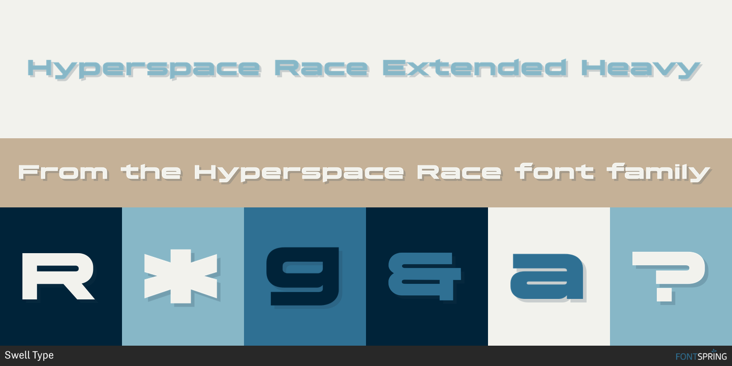 Hyperspace Race Extended Font | Fontspring