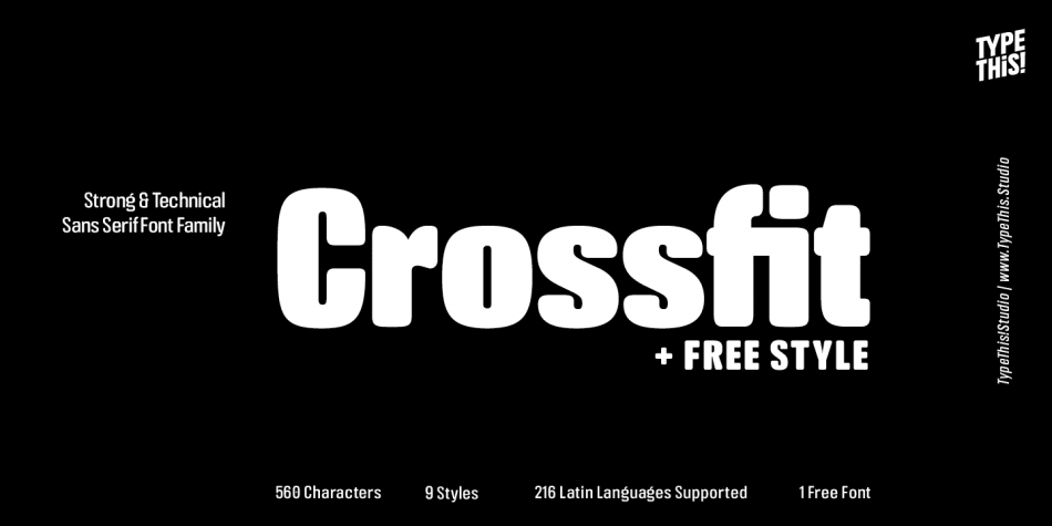 Crossfit Font | Fontspring