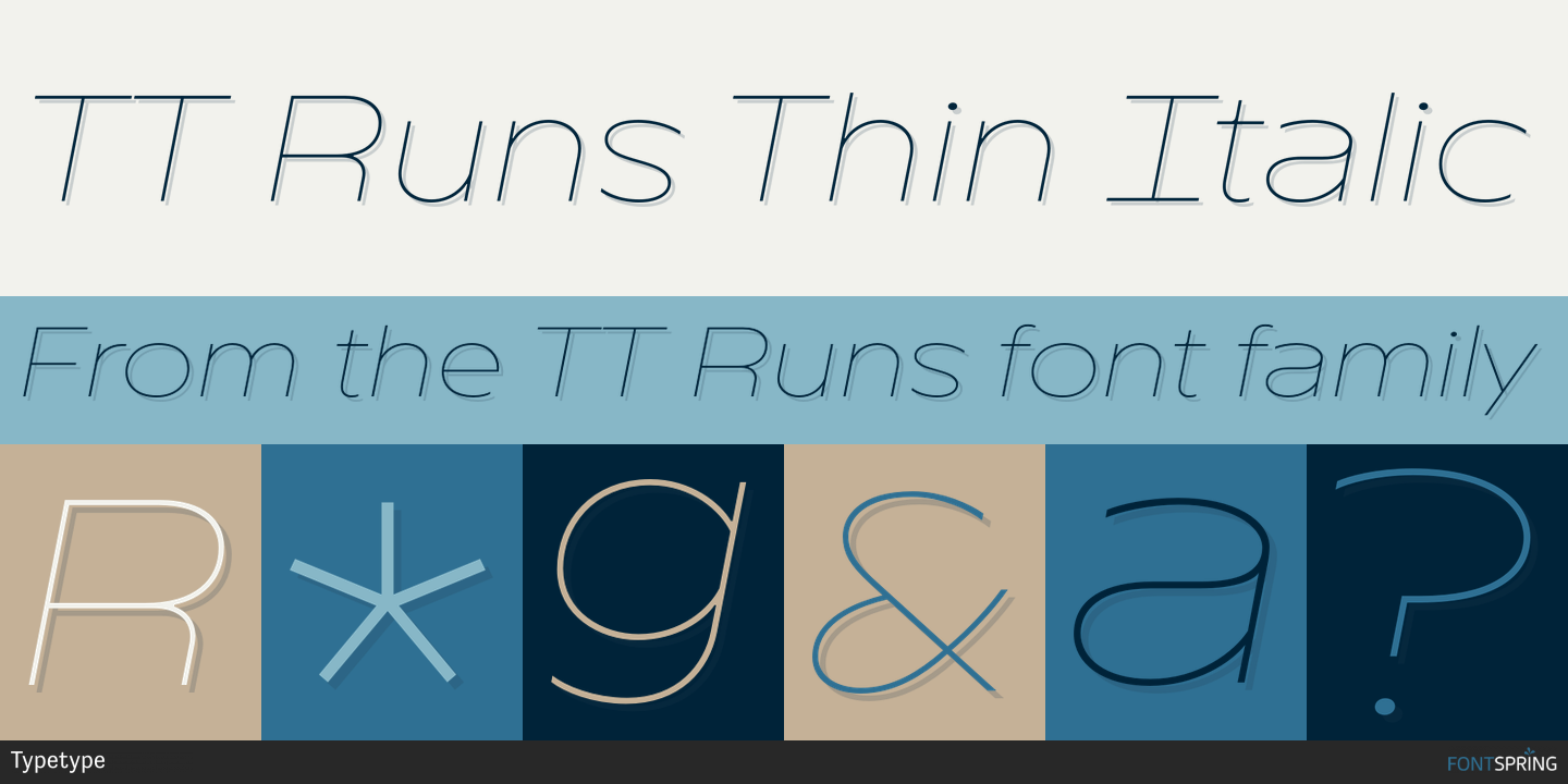 TT Runs Basic Font | Fontspring