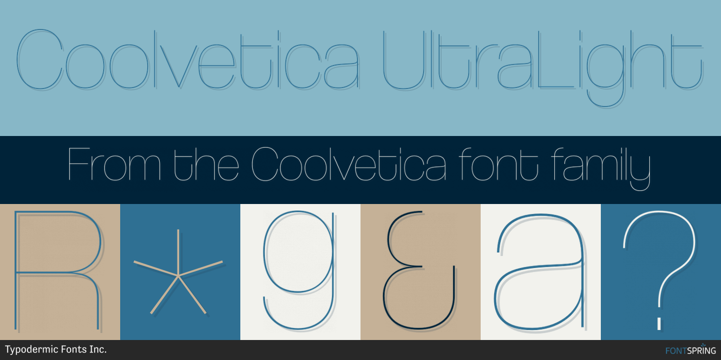 Coolvetica regular font