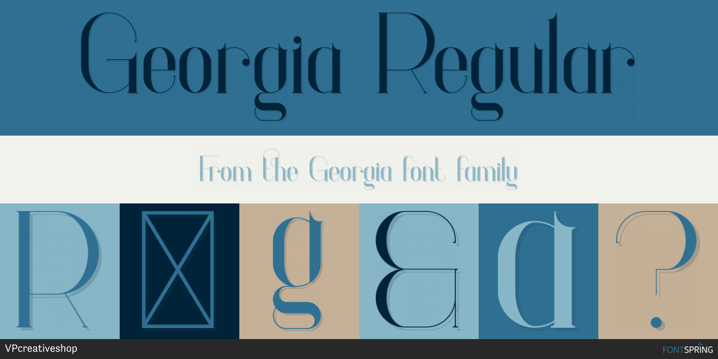 free commerical alternatives to georgia font