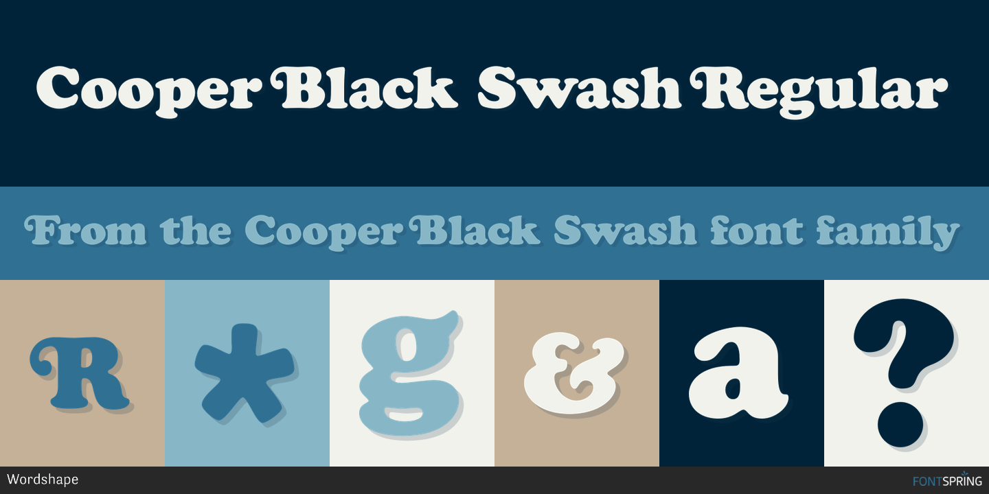 cooper black swash italic font free