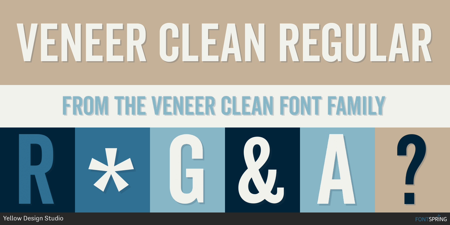 veneer clean regular font download free