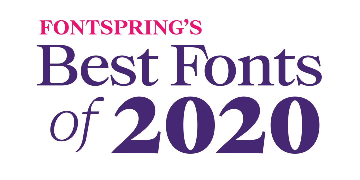 Best Fonts of 2020 Poster