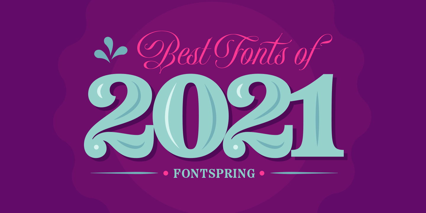 Best Fonts of 2021 Poster