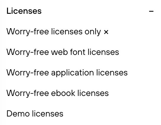 Worry-Free Font Licenses
